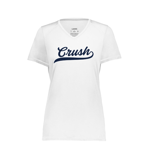 [6844.005.XS-LOGO2] Women's SoftTouch Short Sleeve (Female Adult XS, White, Logo 2)