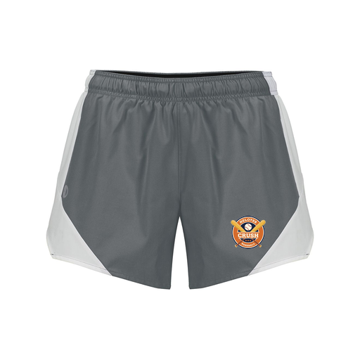 [229489.R04.S-LOGO1] Girls Olympus Shorts (Female Youth S, Gray, Logo 1)