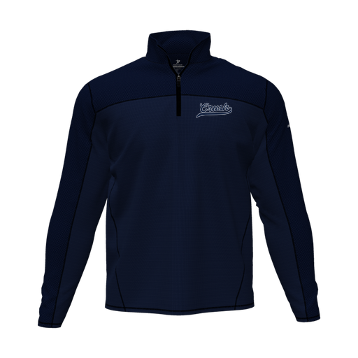 [CUS-DFW-QTRZ-PER-LSL-NVY-AS-LOGO2] Quarter Zip Pullover (Adult S, Navy, Logo 2)