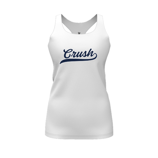 [FT0TRBWH-FYS-LOGO2] Decker Racerback Tank Top (Female Youth S, White, Logo 2)