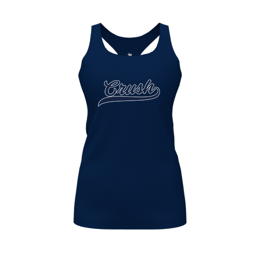 [FT0TRBNV-FYS-LOGO2] Decker Racerback Tank Top (Female Youth S, Navy, Logo 2)