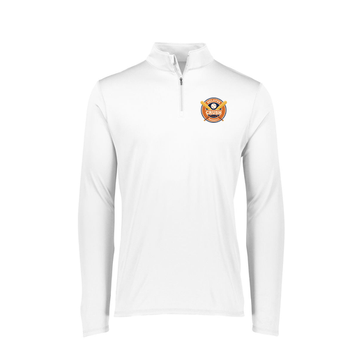 [FTLQFLWH-FAXS-LOGO1] Decker Women's Flex-Lite 1/4 Zip Shirt (Female Adult XS, White, Logo 1)