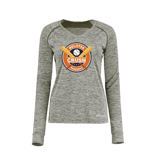 [222770.K94.XS-LOGO1] Ladies Electric Long Sleeve Shirt (Female Adult XS, Gray, Logo 1)