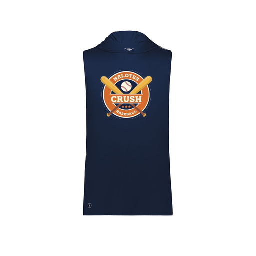 [222590.065.XS-LOGO1] Men's CoolDry Sleeveless Hoodie (Adult XS, Navy, Logo 1)